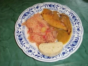 Hähnchenfilet mit Orangen,-Erdbeer,-Melonenkraut - Rezept