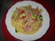 Spaghetti mit Zucchini - Rezept