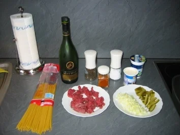 Rezept: Spaghetti Stroganoff Bild Nr. 2 Spaghetti Stroganoff - Rezept - Bild Nr. 2