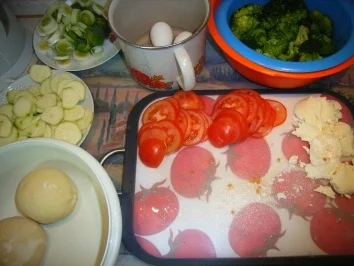 Pizza "Green Island" - Rezept