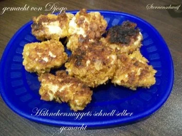 Rezept: Hähnchennuggets schnell selber gemacht Hähnchennuggets schnell selber gemacht - Rezept