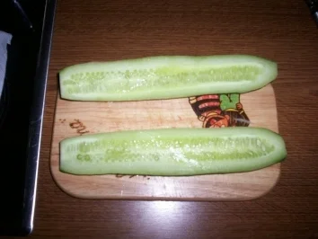 Gurkenfleisch mit Mett - Rezept