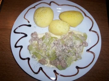 Gurkenfleisch mit Mett - Rezept