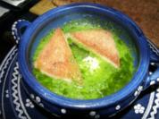 Knoblauchsuppe (mit pochierten Eiern) - Rezept