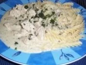 Hähnchengeschnetzeltes mit Frischkäsesosse - Rezept