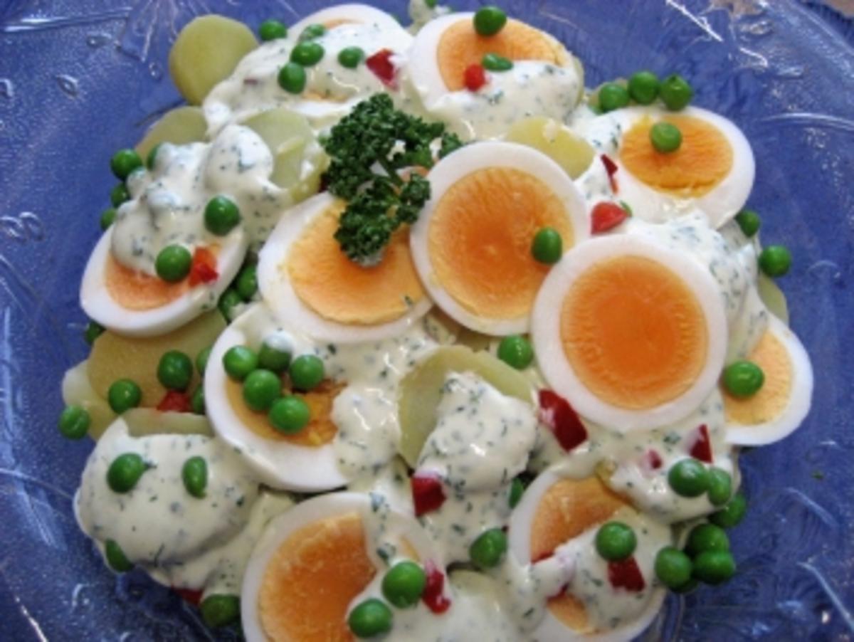 Kartoffelsalat mit Eiern - Rezept