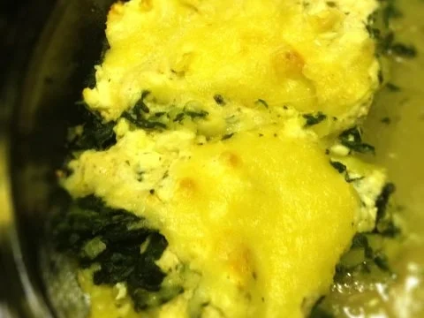 Kartoffel-Spinatauflauf mit Schafskäse - Rezept