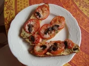 Abendbrot - Gebackene Tomaten-Brote - Rezept
