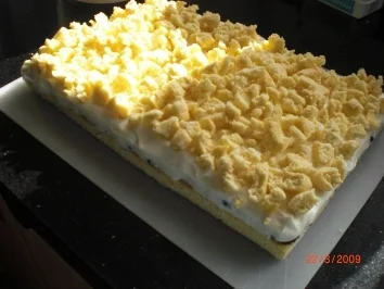 Erdbeer Flocken Schnitte - Rezept