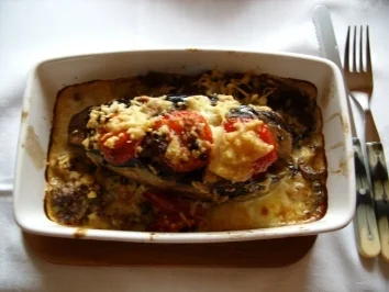 Rezept: Gefüllte Auberginen Gefüllte Auberginen - Rezept