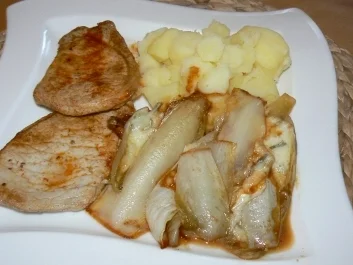 Chicoreegemüse - Rezept