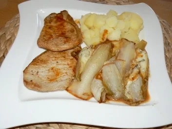 Chicoreegemüse - Rezept