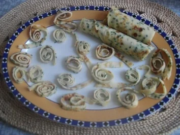 Rezept: Pfannkuchenstreifen Pfannkuchenstreifen - Rezept