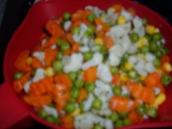 Rezept: Gemüse : Leipziger Allerlei mit Hack-Klößen Bild Nr. 2 Gemüse : Leipziger Allerlei mit Hack-Klößen - Rezept - Bild Nr. 2