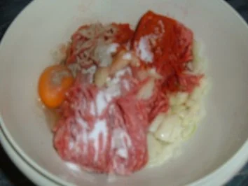 Rezept: Gemüse : Leipziger Allerlei mit Hack-Klößen Bild Nr. 3 Gemüse : Leipziger Allerlei mit Hack-Klößen - Rezept - Bild Nr. 3