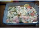 Lachs-Poree-Auflauf - Rezept