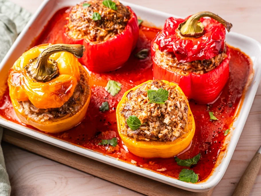 Rezept: Gefüllte Paprikaschoten a la Oma Moni Bild Nr. 6 Gefüllte Paprikaschoten a la Oma Moni - Rezept - Bild Nr. 6