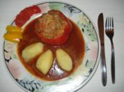 Gefüllte Paprikaschoten a la  Oma Moni - Rezept