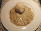 Champignonsoße mit Semmelknödel - Rezept