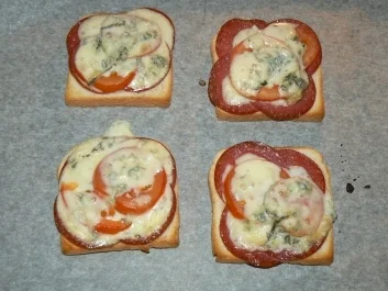 überbackenes Toast "Gorgonzola" - Rezept