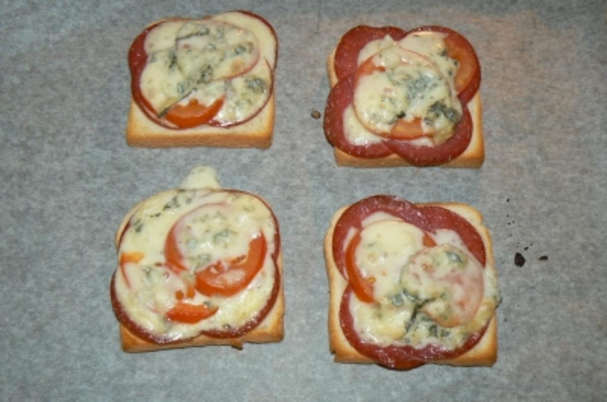 überbackenes Toast "Gorgonzola" - Rezept von Kraueterhexe1971