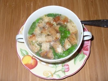 Klare Knoblauchsuppe - Rezept