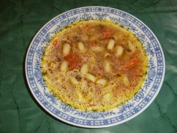 Rezept: Geflügelsuppe mit Porree Geflügelsuppe mit Porree - Rezept