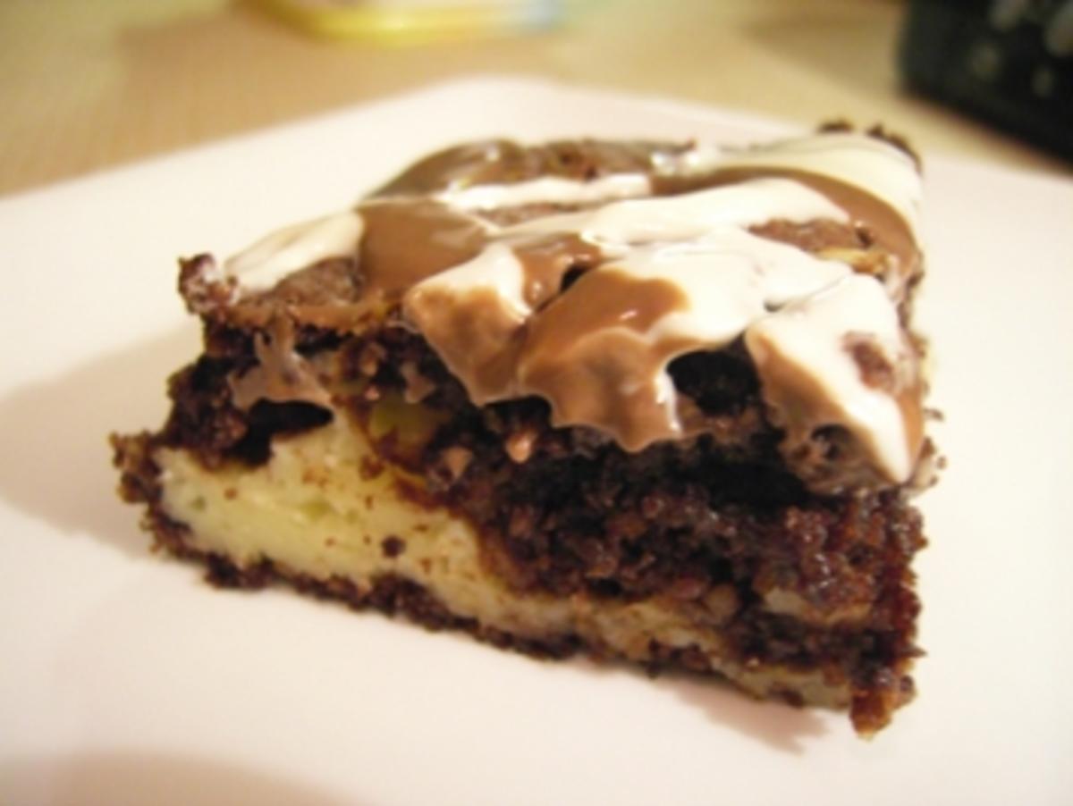 Kuchen: Jackson Pollock Brownies - innen wie außen - Rezept