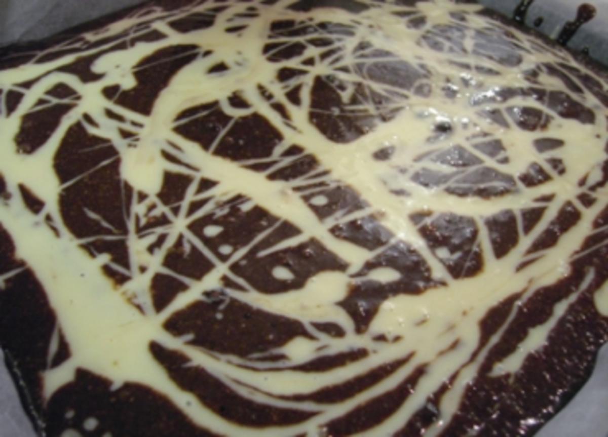 Kuchen: Jackson Pollock Brownies - innen wie außen - Rezept