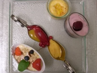 Tiramisu - Mangobavois Parfait aus Himbeeren und Schokolade - Rezept