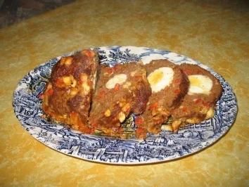 Bunter Hackbraten - Rezept