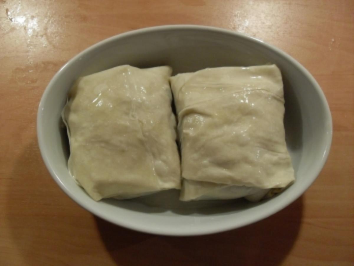 Schafskäse in Filoteig - Rezept