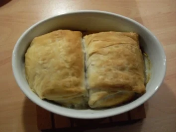 Rezept: Schafskäse in Filoteig Schafskäse in Filoteig - Rezept