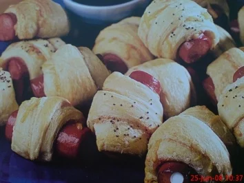 Würstchen im Schlafrock - Rezept