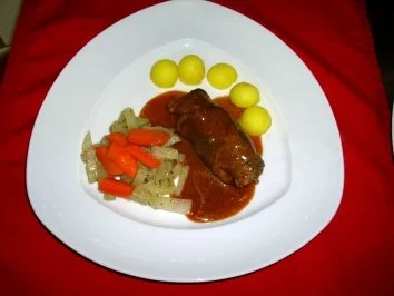Rinderroulade einmal ohne Speck - Rezept