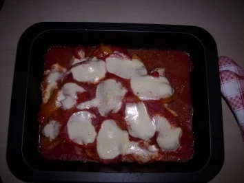 Pute Zigeunerart überbacken - Rezept