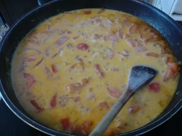 Gratinierte Spätzle-Filet-Pfanne - Rezept