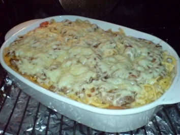 Gratinierte Spätzle-Filet-Pfanne - Rezept