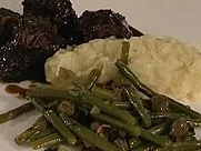 Boeuf Bourguignon, Selleriepüree und grüne Bohnen (Ralph Morgenstern) - Rezept