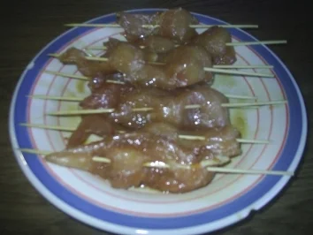 Geflügel - Hähnchen-Saté mit Erdnuss-Sauce und Reis - Rezept - Bild Nr. 4