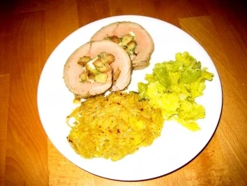 Lammroulade mit Ziegenkäse - Rezept