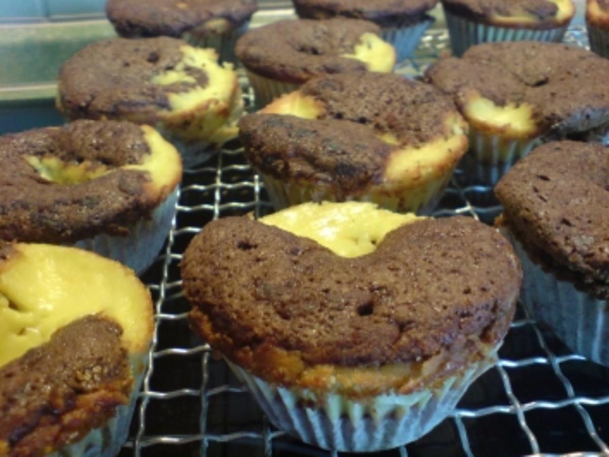 Muffins &amp;quot;Schoko-Käsekuchen&amp;quot; - Rezept mit Bild - kochbar.de