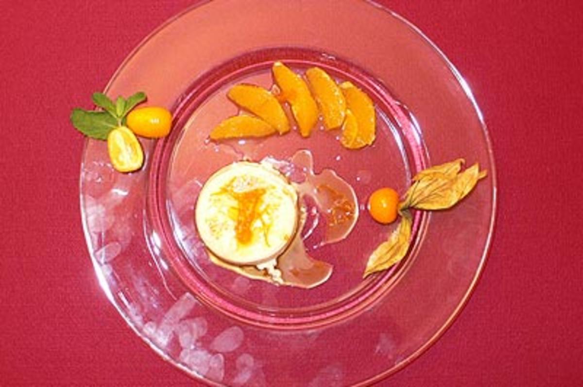 Orangenpudding - Pudim de laranja - Rezept