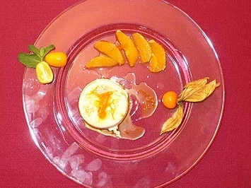 Orangenpudding - Pudim de laranja - Rezept