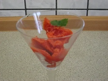 Rezept: Zitronen-Erdbeersorbet Zitronen-Erdbeersorbet - Rezept