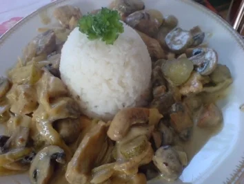 Rezept: Geschnetzeltes a la Stroganoff Geschnetzeltes a la Stroganoff - Rezept