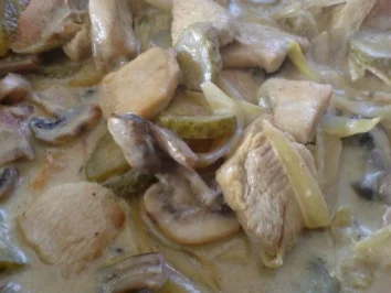 Rezept: Geschnetzeltes a la Stroganoff Geschnetzeltes a la Stroganoff - Rezept
