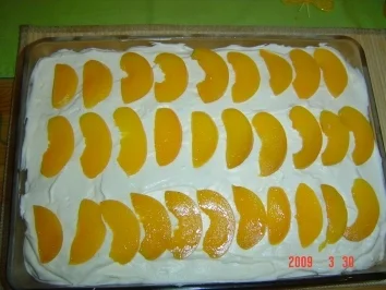 Aprikosen/Pfirsich-Tiramisu - Rezept