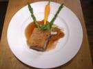 Lammrücken in Cassis-Soße dazu Frühlingsgemüse und Ziegenkäsegratin - Rezept