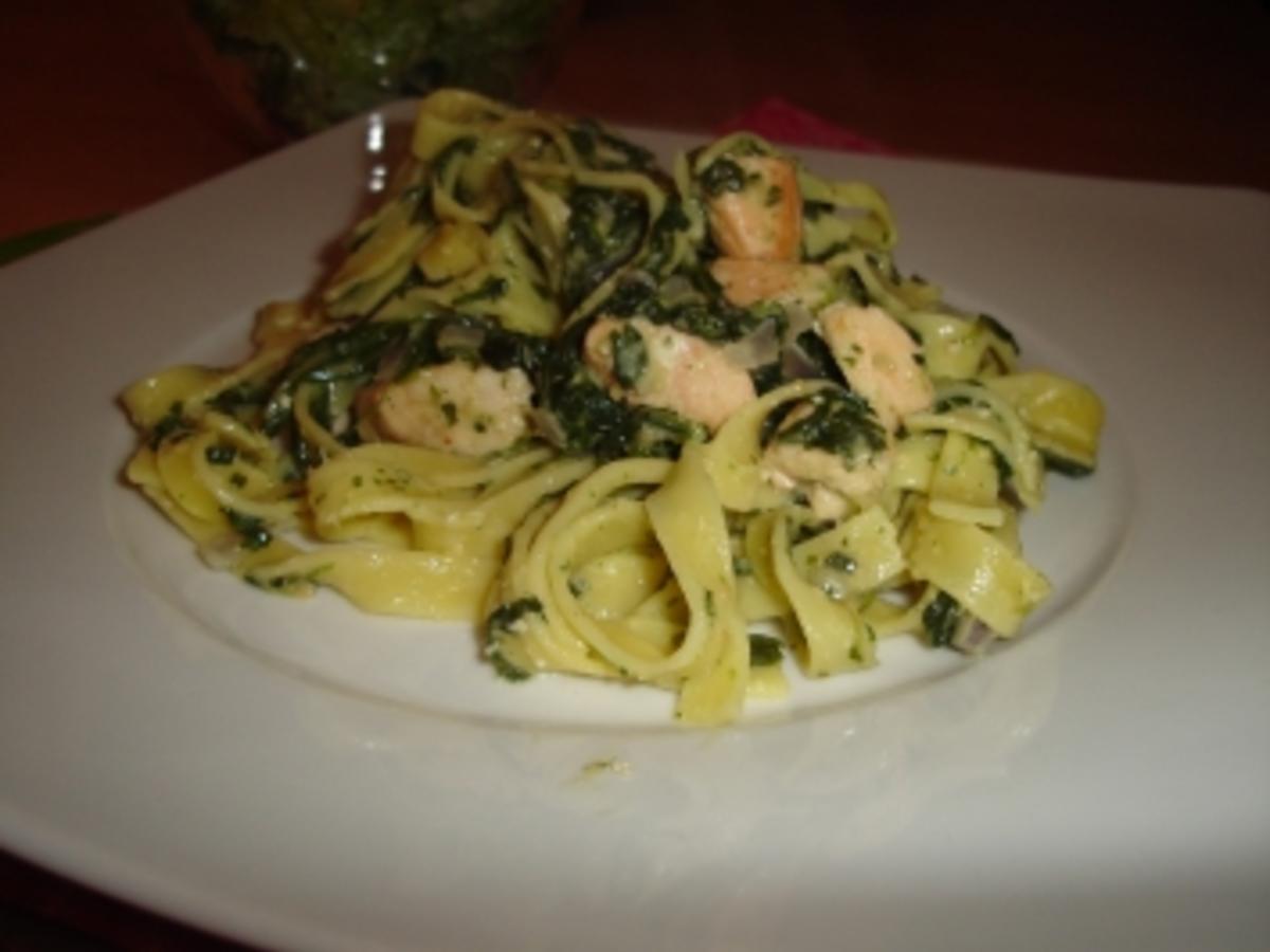 Nudeln mit Lachs - einfach - 158 kcal/100g